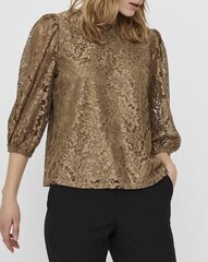 Vero Moda Женщины Bonna 10237739 Lace Tops Коричневый Хаки-коричневый XL цена и информация | Женские блузки, рубашки | pigu.lt