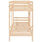 Dviaukštė lova, 90x200cm, pušies medienos masyvas цена и информация | Lovos | pigu.lt