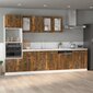 Virtuvinė spintelė 60x57x207cm, ruda kaina ir informacija | Virtuvinės spintelės | pigu.lt