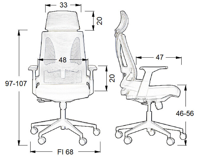 Biuro kėdė Stema OLTON, pilka цена и информация | Biuro kėdės | pigu.lt