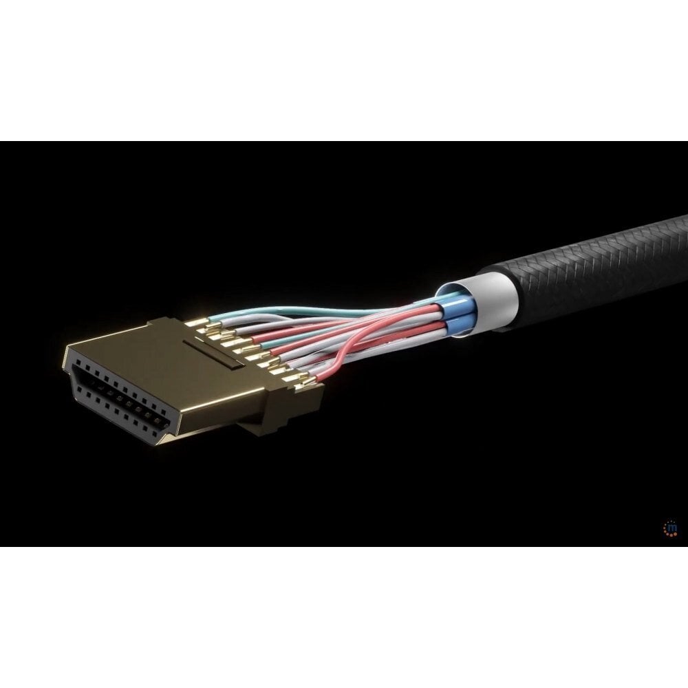 Manhattan, HDMI 2.1 su Ethernet 8K*60Hz, 1m, 48Gbps, ekranuotas kaina ir informacija | Kabeliai ir laidai | pigu.lt