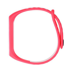 Силиконовый ремешок Xiaomi Mi Band 5/6/7 - Светло-розовый цена и информация | Аксессуары для смарт-часов и браслетов | pigu.lt
