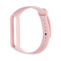 Силиконовый ремешок Xiaomi Mi Band 5/6/7 - Светло-розовый цена и информация | Аксессуары для смарт-часов и браслетов | pigu.lt