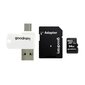 Goodram M1A4 USB + microSD 64GB (+ SD adapteris) kaina ir informacija | Atminties kortelės fotoaparatams, kameroms | pigu.lt