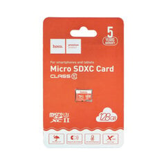 Hoco microSDXC 128GB kaina ir informacija | Atminties kortelės fotoaparatams, kameroms | pigu.lt