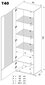 Svetainės stiklinė spinta su 3 stiklinėmis lentynomis ir 2 durelėmis, Vitrinos, Extreme Furniture T40, Wotan karkasas ir wotan priekiai цена и информация | Vitrinos, indaujos | pigu.lt