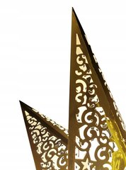 Pastatomas šviestuvas-dekoracija Žvaigždė, 40/60cm, auksinė kaina ir informacija | Kalėdinės dekoracijos | pigu.lt