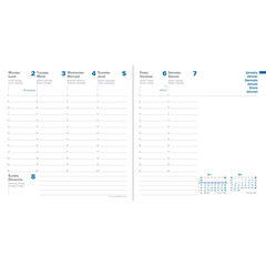 Darbo kalendorius Quovadis Executive 2023, savaitinis, 16X16 cm (A5-), Equology viršelis, juodas цена и информация | Календари, ежедневники | pigu.lt