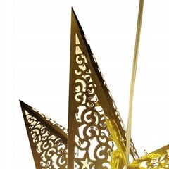 Pakabinamas šviestuvas-dekoracija Žvaigždė, 75cm, auksinė kaina ir informacija | Kalėdinės dekoracijos | pigu.lt