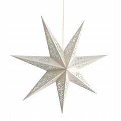 Pakabinamas šviestuvas-dekoracija Žvaigždė, 75cm, sidabrinė kaina ir informacija | Kalėdinės dekoracijos | pigu.lt
