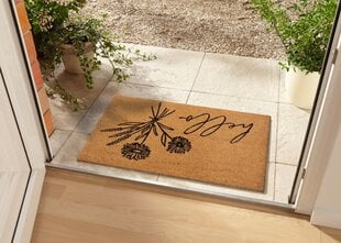 Коврик под дверь Hanse Home Hello & Flowers 45x75 см цена и информация | Придверные коврики | pigu.lt