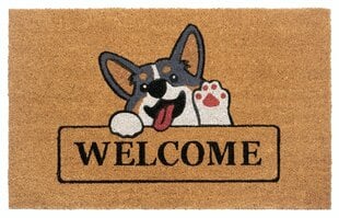 Hanse Home durų kilimėlis Welcome & Dog 45x75 cm kaina ir informacija | Durų kilimėliai | pigu.lt