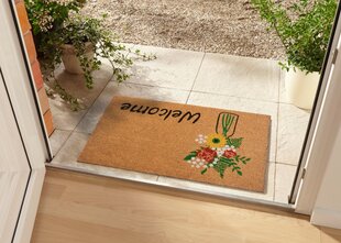 Коврик под дверь Hanse Home Welcome & Flowers 45x75 см цена и информация | Придверные коврики | pigu.lt