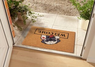 Коврик под дверь Hanse Home Welcome & Dog 45x75 см цена и информация | Придверные коврики | pigu.lt