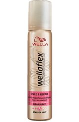 Plaukų lakas Wellaflex Style & Repair, 75ml kaina ir informacija | Plaukų formavimo priemonės | pigu.lt