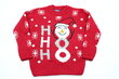 Kalėdinis raudonas unisex megztinis kaina ir informacija | Megztiniai, bluzonai, švarkai mergaitėms | pigu.lt