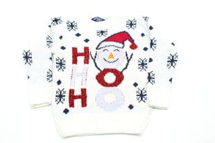 Рождественский белый свитер унисекс цена и информация | Свитеры, жилетки, пиджаки для девочек | pigu.lt