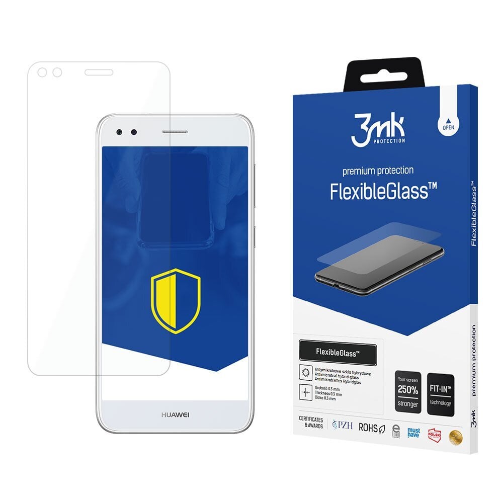 Huawei P9 Lite Mini - 3mk FlexibleGlass цена и информация | Apsauginės plėvelės telefonams | pigu.lt