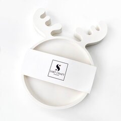 Sart Craft Kalėdinis Jesmonite Padėkliukas White Deer kaina ir informacija | Interjero detalės | pigu.lt