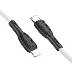USB кабель Borofone BX86 Advantage PD Type-C на Lightning 1.0m белый цена и информация | Кабели для телефонов | pigu.lt