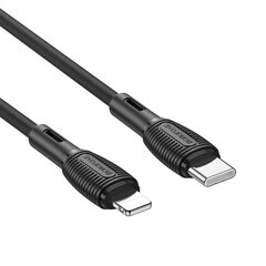 USB кабель Borofone BX86 Advantage PD Type-C на Lightning 1.0m черный цена и информация | Кабели для телефонов | pigu.lt