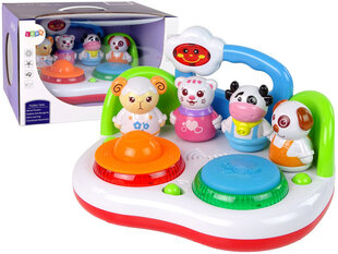 Lean toys Музыкальная DJ игра с животными, светом и звуками цена и информация | Игрушки для малышей | pigu.lt