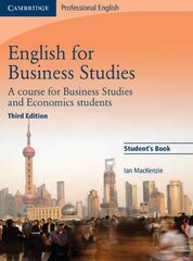 English for Business Studies Student's Book kaina ir informacija | Užsienio kalbos mokomoji medžiaga | pigu.lt