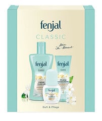 Подарочный набор Fenjal Classic для ухода за телом Classic Set: крем для душа 200 мл, дезодорант шариковый 48ч 50 мл, крем для рук 75 мл. цена и информация | Кремы для лица | pigu.lt