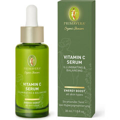 Veido serumas Primavera Vitamin C Serum Illuminating & Balancing, 30 ml kaina ir informacija | Veido aliejai, serumai | pigu.lt