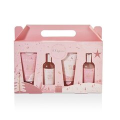 Vonios rinkinys The Kind Edit Co Utopia Pamper Collection motermis: kūno prausiklis, 100 ml + šampūnas, 100 ml + kūno losjonas, 50 ml + veido šveitiklis, 50 ml kaina ir informacija | Dušo želė, aliejai | pigu.lt