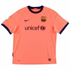 Futbolo marškinėliai Nike Futbol Club Barcelona 10-11 Away - Replica, oranžiniai kaina ir informacija | Futbolo apranga ir kitos prekės | pigu.lt