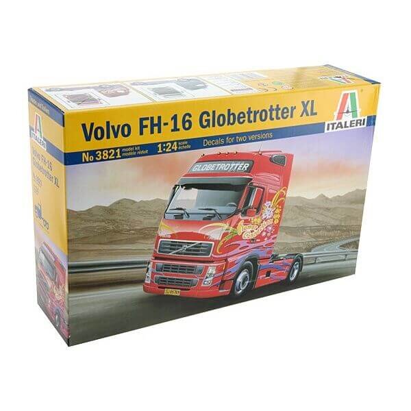 Plastikinis surenkamas modelis Italeri Volvo FH 16 Globetrotter XL, 1/24, 3821 kaina ir informacija | Konstruktoriai ir kaladėlės | pigu.lt