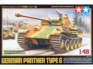 Plastikinis surenkamas modelis Tamiya German Panther Type G, 1/48, 32520 kaina ir informacija | Konstruktoriai ir kaladėlės | pigu.lt