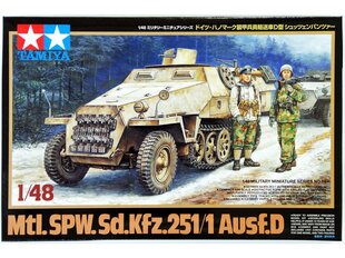 Plastikinis surenkamas modelis Tamiya Mtl.SPW.Sd.kfz 251/1 Ausf.D, 1/48, 32564 kaina ir informacija | Konstruktoriai ir kaladėlės | pigu.lt