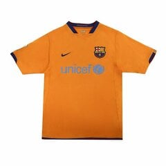 Futbolo marškinėliai Nike Futbol Club Barcelona 07-08 Away, oranžiniai kaina ir informacija | Futbolo apranga ir kitos prekės | pigu.lt