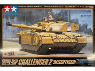 Plastikinis surenkamas modelis Tamiya British Main Battle Tank Challenger 2 Desertised, 1/48, 32601 kaina ir informacija | Konstruktoriai ir kaladėlės | pigu.lt