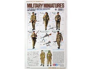 Surenkamas modelis Tamiya - British Infantry On Patrol, 1/35, 35223 цена и информация | Конструкторы и кубики | pigu.lt