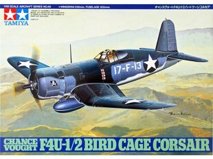  Сборная модель Tamiya - Chance Vought F4U-1/2 Bird Cage Corsair, 1/48, 61046 цена и информация | Конструкторы и кубики | pigu.lt