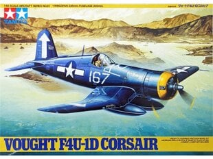  Сборная модель Tamiya - Vought F4U-1D Corsair, 1/48, 61061 цена и информация | Конструкторы и кубики | pigu.lt