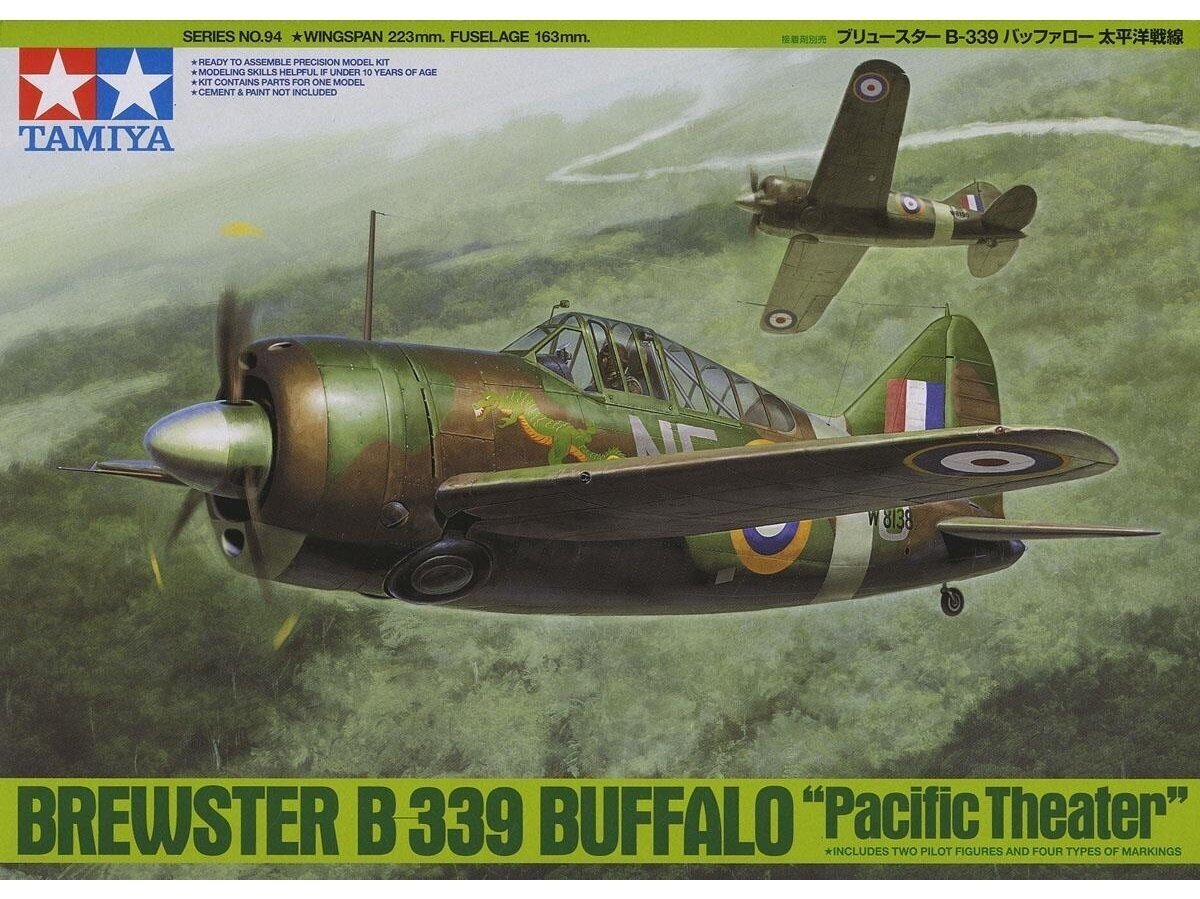 Plastikinis surenkamas modelis Tamiya Brewster B-339 Buffalo „Pacific Theater“, 1/48, 61094 kaina ir informacija | Konstruktoriai ir kaladėlės | pigu.lt