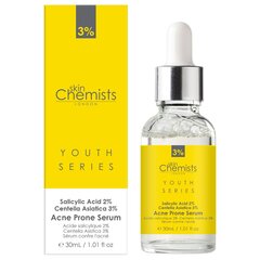 Serumas nuo spuogų Skin Chemists Youth Series Acne Prone 30 ml kaina ir informacija | Skin Chemists Kvepalai, kosmetika | pigu.lt