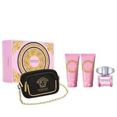 Kosmetikos dovanų rinkinys Versace Bright Crystal moterims: tualetinis vanduo EDT, 90 ml + kūno losjonas, 100 ml + dušo želė, 100 ml + krepšys kaina ir informacija | Kvepalai moterims | pigu.lt