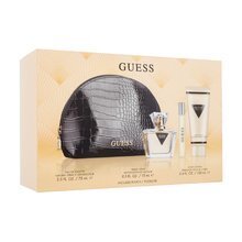 Косметический набор Guess: туалетная вода EDT, 75 мл + лосьон для тела, 100 мл + туалетная вода EDT, 15 мл + косметичка цена и информация | Guess Косметика для тела | pigu.lt