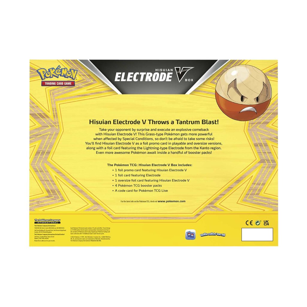 Pokemon TCG - Hisuian Electrode V Box kaina ir informacija | Stalo žaidimai, galvosūkiai | pigu.lt