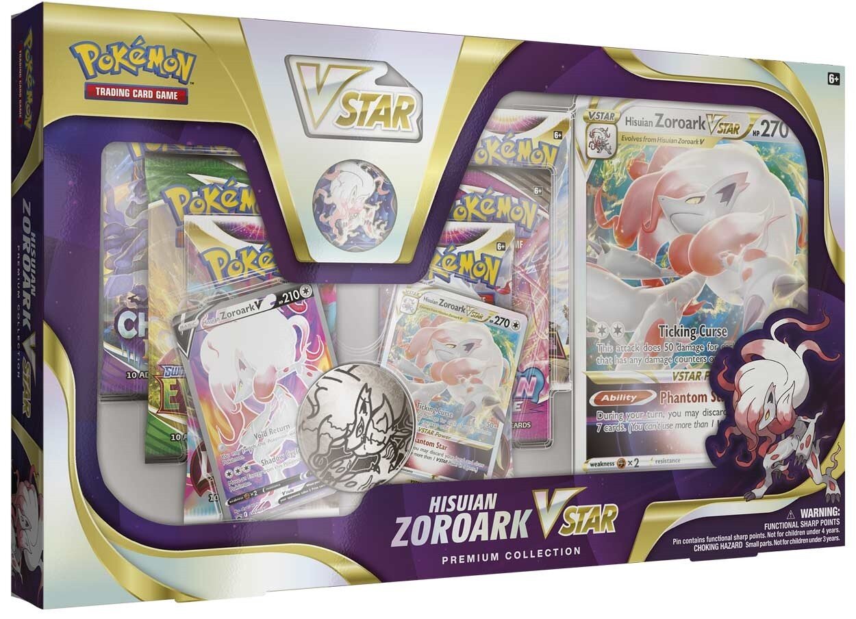 Pokemon TCG - Hisuian Zoroark VSTAR Premium Collection kaina ir informacija | Stalo žaidimai, galvosūkiai | pigu.lt