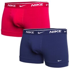 Trumpikės vyrams Nike 50127, raudonos/mėlynos, 2 vnt kaina ir informacija | Trumpikės | pigu.lt