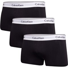 Trumpikės vyrams Calvin Klein 50784, juodos, 3 vnt цена и информация | Трусы | pigu.lt