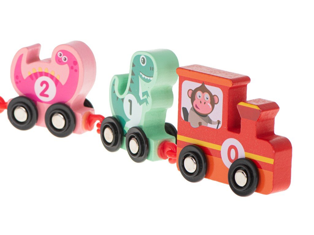 Montessori medinis traukinys kaina ir informacija | Žaislai berniukams | pigu.lt