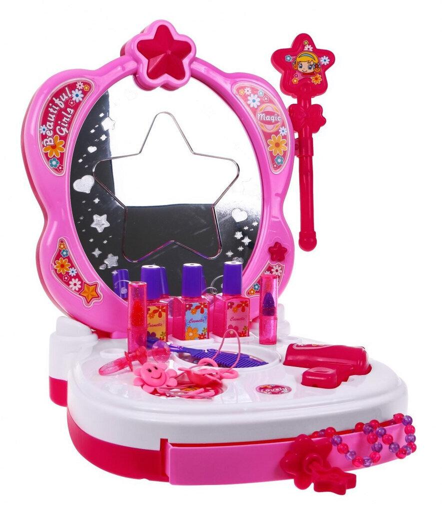 Interaktyvus nešiojamas grožio staliukas vaikams kaina ir informacija | Žaislai mergaitėms | pigu.lt