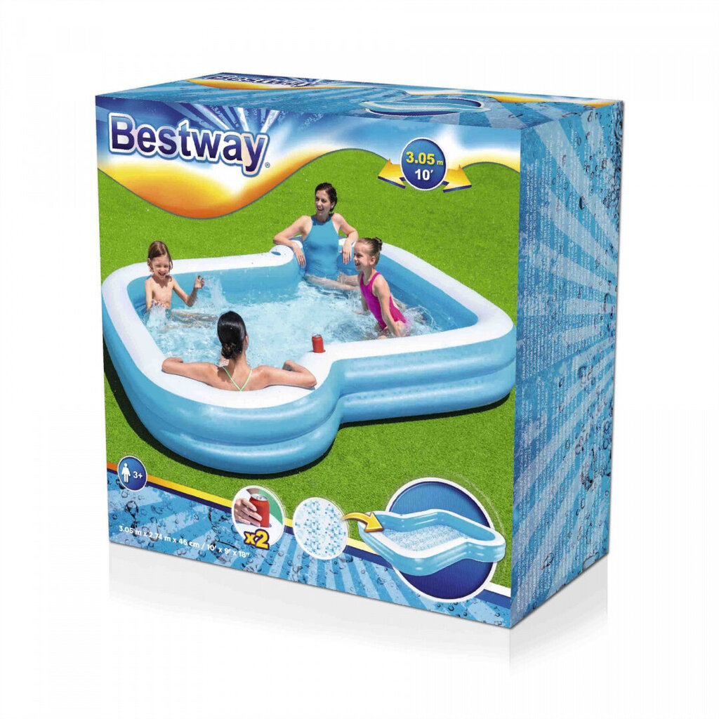 Pripučiamas baseinas Bestway, 305x274x46 cm цена и информация | Baseinai | pigu.lt